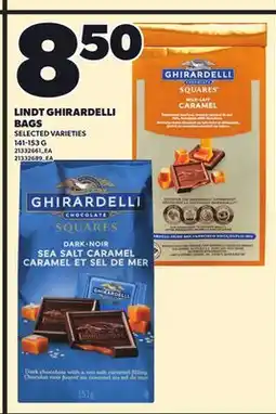 Loblaws LINDT GHIRARDELLI BAGS, 141-153 G offer