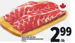 Metro FRESH PORK SIDE RIBS CENTRE CUT REMOVED offer