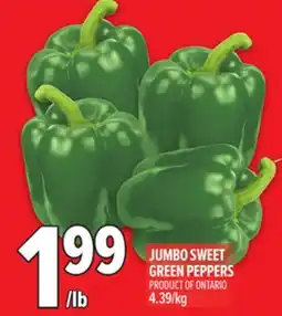 Metro JUMBO SWEET GREEN PEPPERS offer