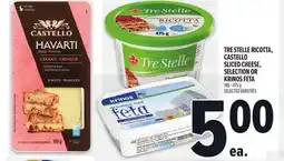 Metro TRE STELLE RICOTTA, CASTELLO SLICED CHEESE, SELECTION OR KRINOS FETA offer