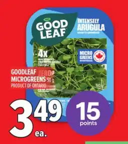 Metro GOODLEAF MICROGREENS offer