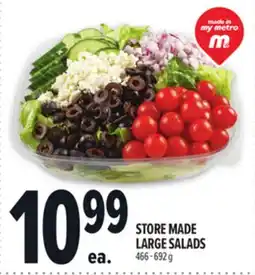 Metro STORE MADE LARGE SALADS offer