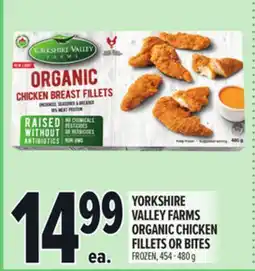 Metro YORKSHIRE VALLEY FARMS ORGANIC CHICKEN FILLETS OR BITES offer