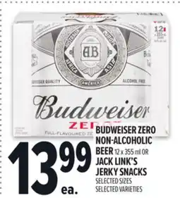Metro BUDWEISER ZERO NON-ALCOHOLIC BEER offer