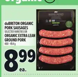 Metro DUBRETON ORGANIC PORK SAUSAGES offer