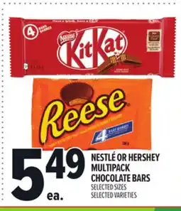 Metro NESTLÉ OR HERSHEY MULTIPACK CHOCOLATE BARS offer