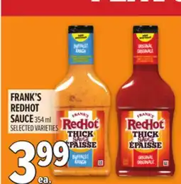 Metro FRANK'S REDHOT SAUCE offer