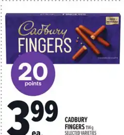 Metro CADBURY FINGERS offer