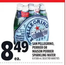 Metro SAN PELLEGRINO, PERRIER OR MAISON PERRIER SPARKLING WATER offer