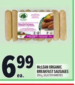 Metro MCLEAN ORGANIC BREAKFAST SAUSAGES offer