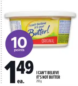 Metro I CAN'T BELIEVE IT'S NOT BUTTER offer
