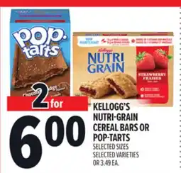 Metro KELLOGG'S NUTRI-GRAIN CEREAL BARS OR POP-TARTS offer