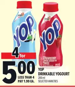 Metro YOP DRINKABLE YOGOURT offer