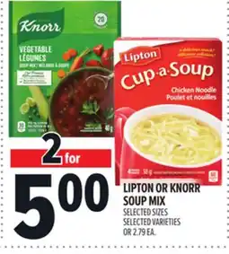Metro LIPTON OR KNORR SOUP MIX offer