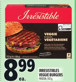 Metro IRRESISTIBLES VEGGIE BURGERS offer