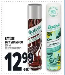 Metro BATISTE DRY SHAMPOO offer