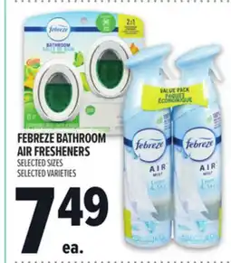 Metro FEBREZE BATHROOM AIR FRESHENERS offer