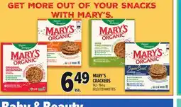 Metro MARY'S CRACKERS offer