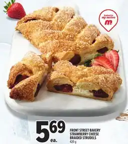 Metro FRONT STREET BAKERY STRAWBERRY CHEESE BRAIDED STRUDELS offer