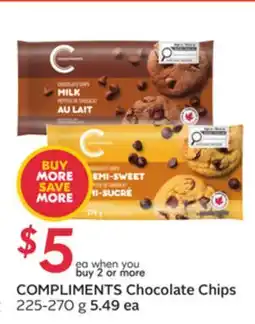 Sobeys COMPLIMENTS Chocolate Chips offer