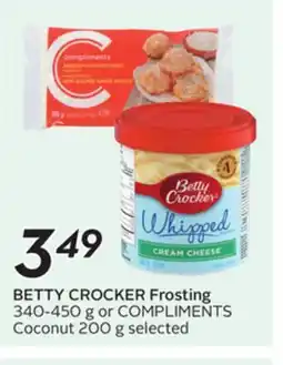 Sobeys BETTY CROCKER Frosting offer