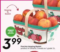 Sobeys Heaping Basket Peaches offer