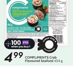Sobeys COMPLIMENTS Crab Flavoured Seafood offer
