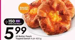 Sobeys All Butter Peach Topped Danish offer