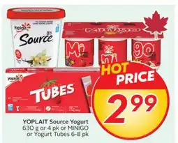 Sobeys YOPLAIT Source Yogurt offer