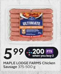 Sobeys MAPLE LODGE FARMS Chicken Sausage offer
