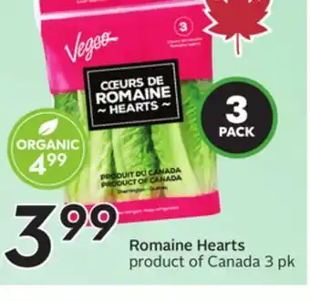 Sobeys Romaine Hearts offer
