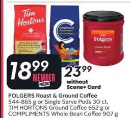 Sobeys FOLGERS Roast & Ground Coffee offer