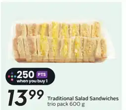 Sobeys Traditional Salad Sandwiches trio pack offer