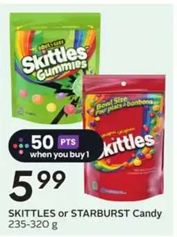 Sobeys SKITTLES or STARBURST Candy offer