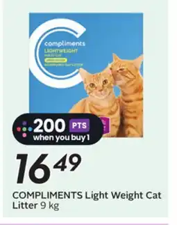 Sobeys COMPLIMENTS Light Weight Cat Litter offer