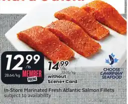 Sobeys Marinated Fresh Atlantic Salmon Fillets offer