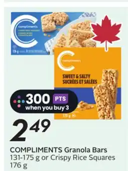 Sobeys COMPLIMENTS Granola Bars offer