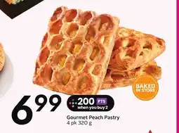 Sobeys Gourmet Peach Pastry offer
