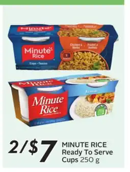 Sobeys MINUTE RICE Ready To Serve Cups offer