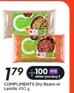 Sobeys COMPLIMENTS Dry Beans or Lentils offer