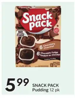 Sobeys SNACK PACK Pudding offer