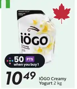 Sobeys IÖGO Creamy Yogurt offer
