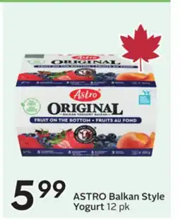 Sobeys ASTRO Balkan Style Yogurt offer