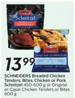 Sobeys SCHNEIDERS Breaded Chicken Tenders, Bites, Chicken or Pork Schnitzel offer
