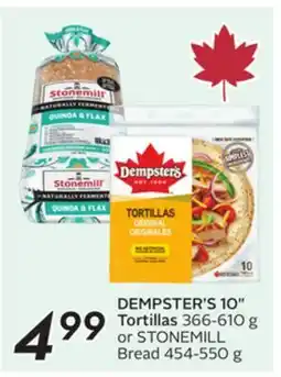 Sobeys DEMPSTER'S 10 Tortillas offer