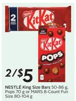 Sobeys NESTLÉ King Size Bars offer