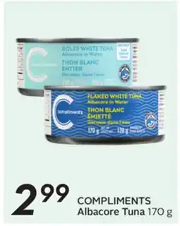 Sobeys COMPLIMENTS Albacore Tuna offer