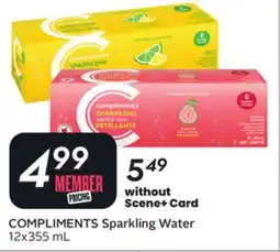 Sobeys COMPLIMENTS Sparkling Water offer