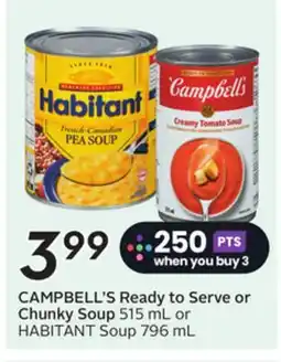 Sobeys CAMPBELL'S Ready to Serve or Chunky Soup offer