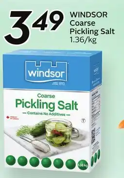 Sobeys WINDSOR Coarse Pickling Salt offer